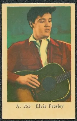 1959 Elvis Presley Tv & Music Stars Dutch Gum Card A #253 Ex • $7