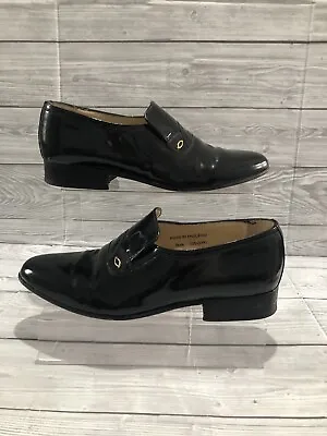 £32 • Buy Sanders Slip On Black Leather Smart Shoes Size 7 Uk Made In England