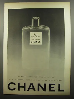 1953 Chanel Eau De Cologne Boise Des Iles Chanel Ad - The Most Treasured Name • £19.29