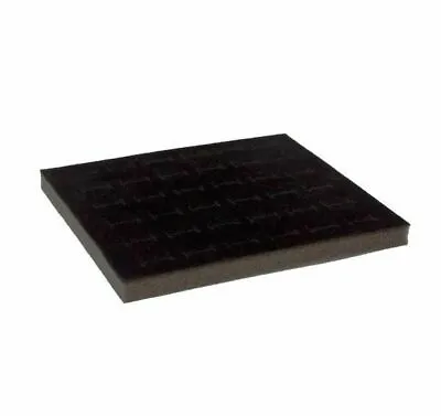 2 Black Velvet Ring Foam For 36 Rings Standard Ring Jewelry Display Tray Insert • $9.99