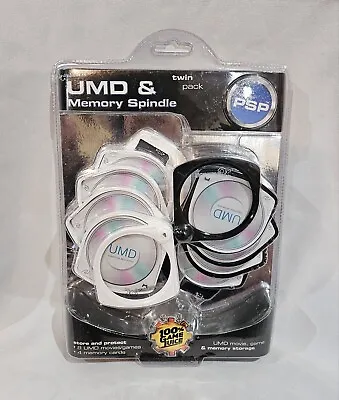 $20 • Buy *NEW* PSP/UMD Twin Pack Spindle Hard Cases Holds 8 UMD's And 4 Memory Cards.