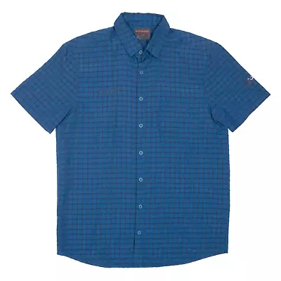 MAMMUT Mens Shirt Blue Check M • £19.99