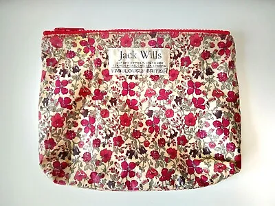 Vintage Jack Wills Make-Up Bag Liberty Art Fabric Floral Cotton PVC Coating • £18