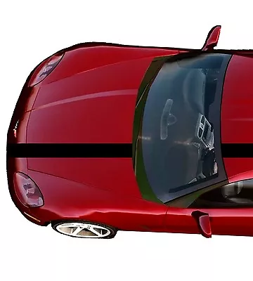 6  Single Offset RACING STRIPES Vinyl Also Carbon Fiber (Fits Chevy CORVETTE C6) • $35.95