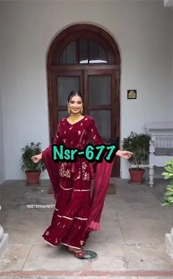 $92.14 • Buy Indian Wedding Party Wear Suit New Gown Salwar Kameez Pakistani Dress Bollywood