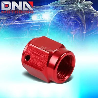 Red Anodized Aluminum 4-an An4 1/4 Hex Head Female Flare End Plug/nut Fitting • $5.24