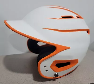 Boombah Baseball Softball Batting Helmet Orange White Sleek Jr Junior Youth Size • $35