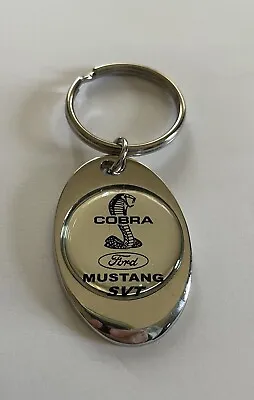 Ford Cobra Mustang SVT Keychain Lightweight Metal Chrome Style Finish Key Chain • $26.99