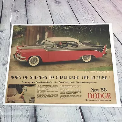 Vintage 1955 Dodge Royal Lancer Car Print Ad Genuine Magazine Advertisement Auto • $10.49