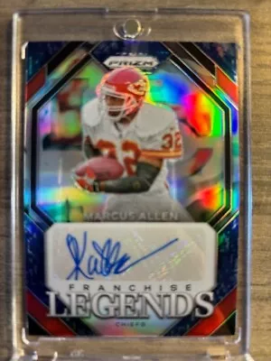 2023 Panini Prizm Franchise Legends Marcus Allen Blue Camo Auto #d /25 Chiefs • $50