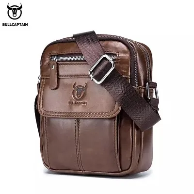 Bull Captain Fashionable Genuine  Leather Men Massenger Business  And Travel Bag • $32.50