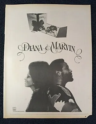 ORIGINAL (UNFRAMED)   DIANA ROSS MARVIN GAYE    Magazine PROMO AD PHOTO    Ddd • $9.71