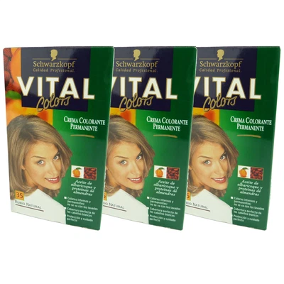 £10.91 • Buy Blackhead Multipack 3x Vital Colors 35 Blonde Natural Hair Color Set Coloring