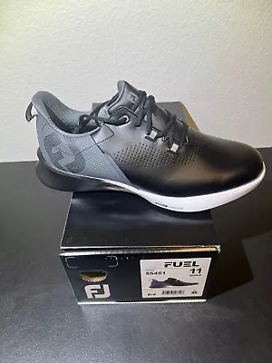 FOOTJOY FJ Fuel GOLF SHOES Black / Charcoal MEDUIM BRAND NEW • $89.99