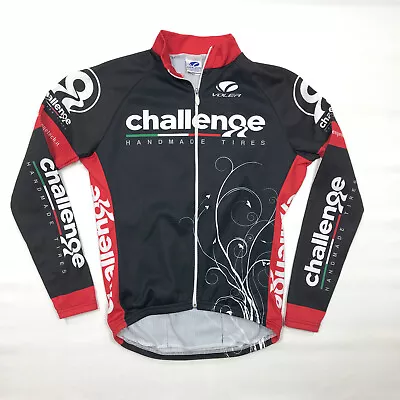 Voler Race Raglan Black/Red Long Sleeve Full-Zip Cycling Bike Jersey Womens Med • $14.99