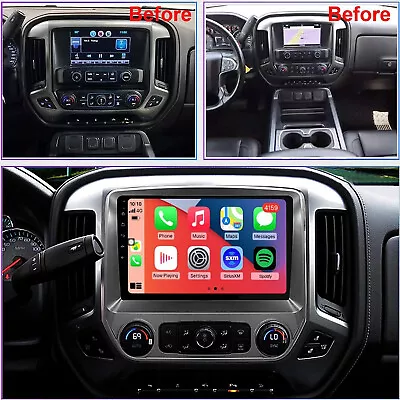 For 2014-2018 Chevy Silverado GMC Sierra Radio Android 12.0 Navigation + Camera • $153.91