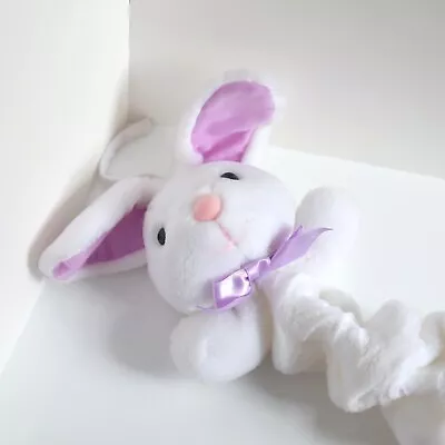 1993 Kids II Plush Pull Toy Musical Hanging Bunny Rabbit Peter Cottontail Animal • $26
