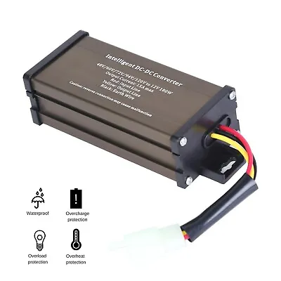 DC-DC Buck Voltage Converter Reducer Regulator 60V/72V/94V/120V To 12V 15A • $18.59