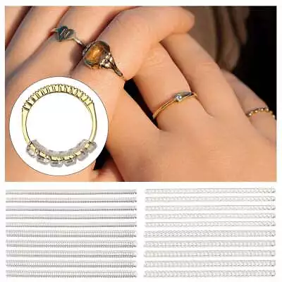 20/40pc Ring Size Adjuster Invisible Clear Sizer Jewelry Fit Reducer Guard Loose • $9.20
