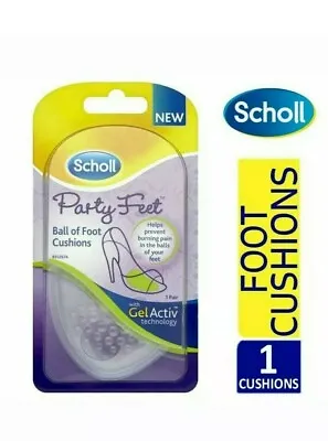 £4.65 • Buy Scholl Party Feet Ball Of Foot Insoles With GelActiv Technology Non-Slip
