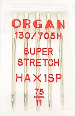 Organ Domestic Overlocker Needles HAx1SP  Size 75  Fits Brother Janome  - BLB78 • £3.30