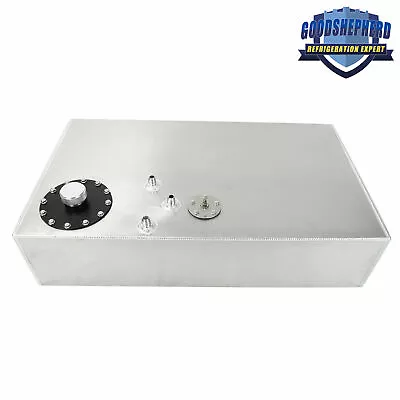 64L 17 Gallon Street Rod Aluminum Race Fuel Cell Gas Tank W/ Cap & Level Sender • $120.16