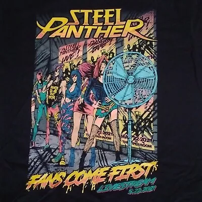 Steel Panther Livestream T-shirt Size L Large New Unused Near Mint Nm • $65