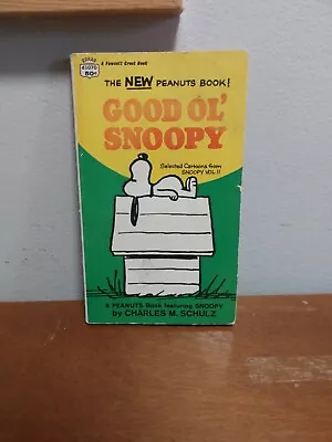 The Peanuts Vintage Paperback - The New Peanuts Book Good Ol Snoopy 1968 • $2