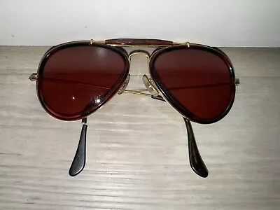 Vintage Ray-Ban B&L Aviator W0743 Sunglasses Shooting Glasses Tortoise • $69.99