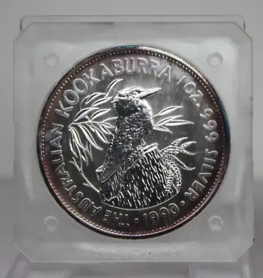 1990 Australian $5 First Year Toned Kookaburra 1oz Fine Silver Coin [083GRA] • $79.99