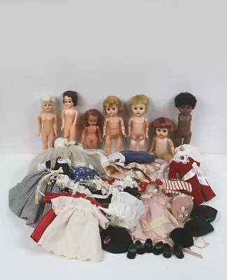 Lot 7 Dolls + Mad Alex Clothes Shoes Vogue Ginny Nancy Ann 8  10  Nude OOAK TLC • $14.99