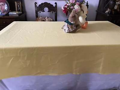 Easter Yellow Tablecloth Lovely  Large 80 X 60 Inches Lovely • £15