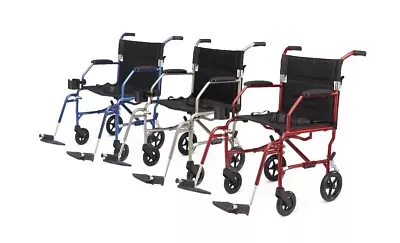 Medline Ultralight Transport Chairs MDS808200F3...Blue • $190.99