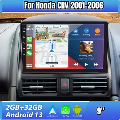 For Honda CR-V CRV 2002-2006 Android 13 Apple Carplay Car Stereo Radio GPS Navi • $123.02
