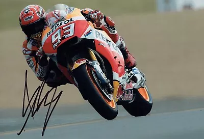 Marc MARQUEZ 2017 Silverstone SIGNED 12x8 Autograph Photo B AFTAL COA MOTOGP  • $124.41