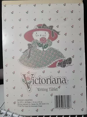 Vintage Victoriana Cat Writing Tablet Sheets Whiting Stationary Co   • $13