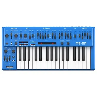 Behringer MS-1-BU 32-Key Keyboard Analog Mono Synth MS-01 Blue New In Box • $795