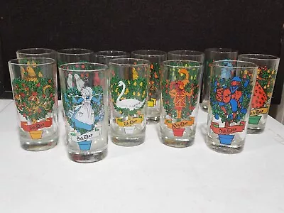 $5.95 • Buy 12 Days Of Christmas Replacement Glasses Vintage 12 Oz BROCKWAY Glass Choose 1