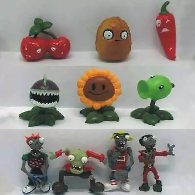 Plants Vs Zombies 10pcs Bungee Cake Topper Decor Toy Kids Play Action Figurines • $28.59