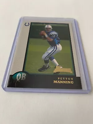 1998 Bowman Football Peyton Manning Rookie Cards #1 (0410A) • $19.99