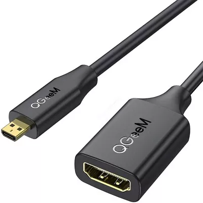 QGeeM Micro HDMI Adapter (Male To Female) (IL/RT6-18476-QGEEMHDMI-NOB) • $8.99