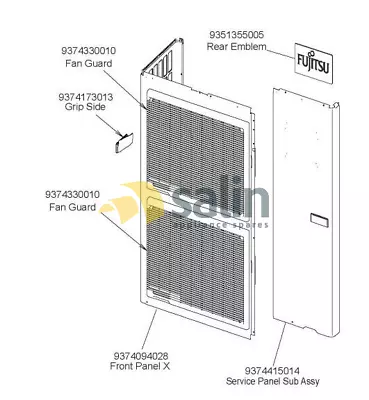 $313.95 • Buy GENUINE FRONT PANEL For Fujitsu AOTD54LBTT Air Conditioners
