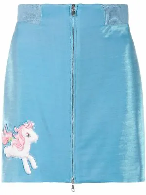   Nwt Jeremy Scott Moschino My Little Pony Capsule Zipper Mini Skirt 6 • $235