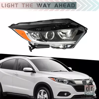 For 2019-2021 Honda HRV Headlight Assembly Black Halogen DRL W/LED Right RH Side • $102.99