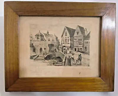 1900 Mission Oak Arts & Crafts Wood Picture Frame Sepia Print8  X 10  • $38