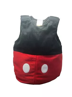 Disney Store Baby Mickey Mouse Plush Costume Size 6-12 Months Bodysuit Puffy • $6.73