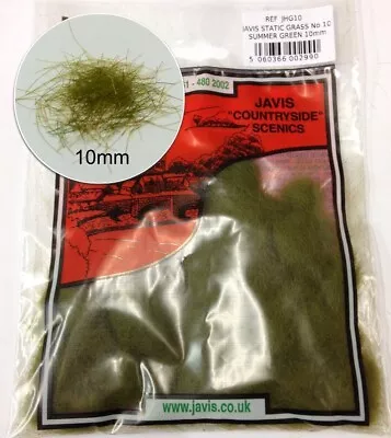 Javis  Countryside  Scenics Static Grass No 10 Summer Green 10mm JHG10 • £5.30