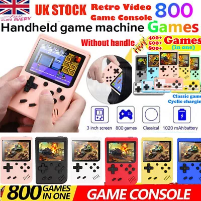 Handheld Retro Video Game Console Gameboy Built-in 800In 1 Classic Games Player • £13.79