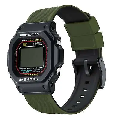 Army Green Elite Silicone Casio® G-Shock Watch Band Watch Band • $51.54