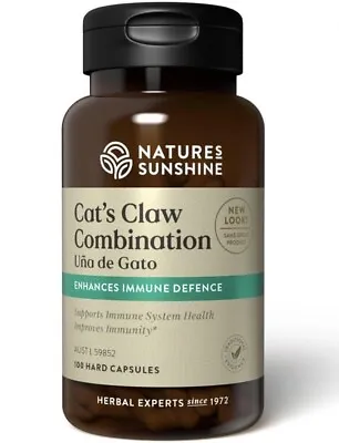 Nature's Sunshine Cat's Claw 100 Capsules Astragalus Echinacea Immune CLEARANCE • $25
